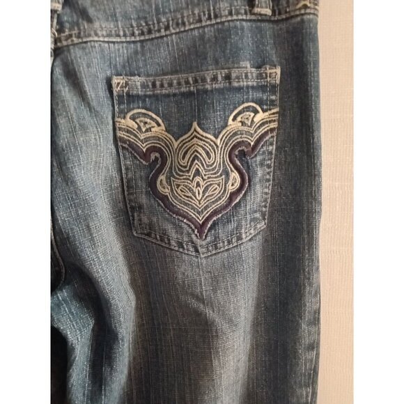 Vintage Bisou Bisou Jeans Women 4 Flared Hippie Boho 29 x 31 - Picture 5 of 10